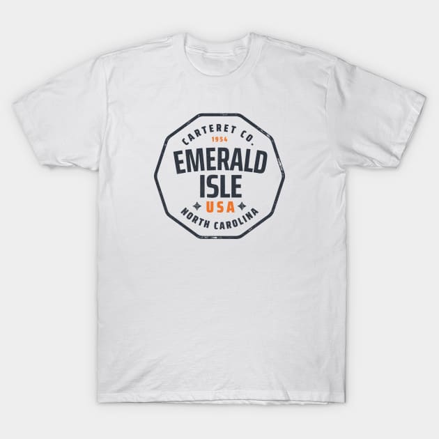 Emerald Isle, NC Summertime Vacationing Memories T-Shirt by Contentarama